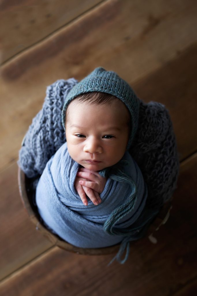 Baby Wrapped up photography