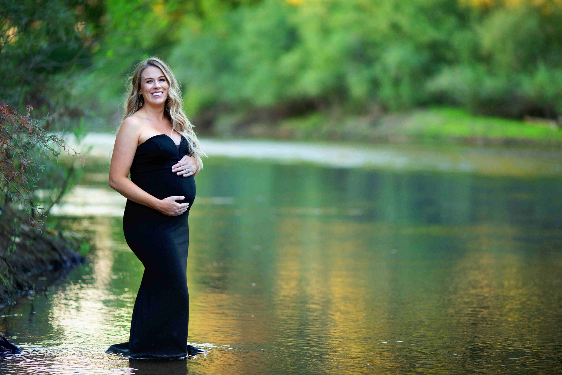 Pregnancy Photo by the river