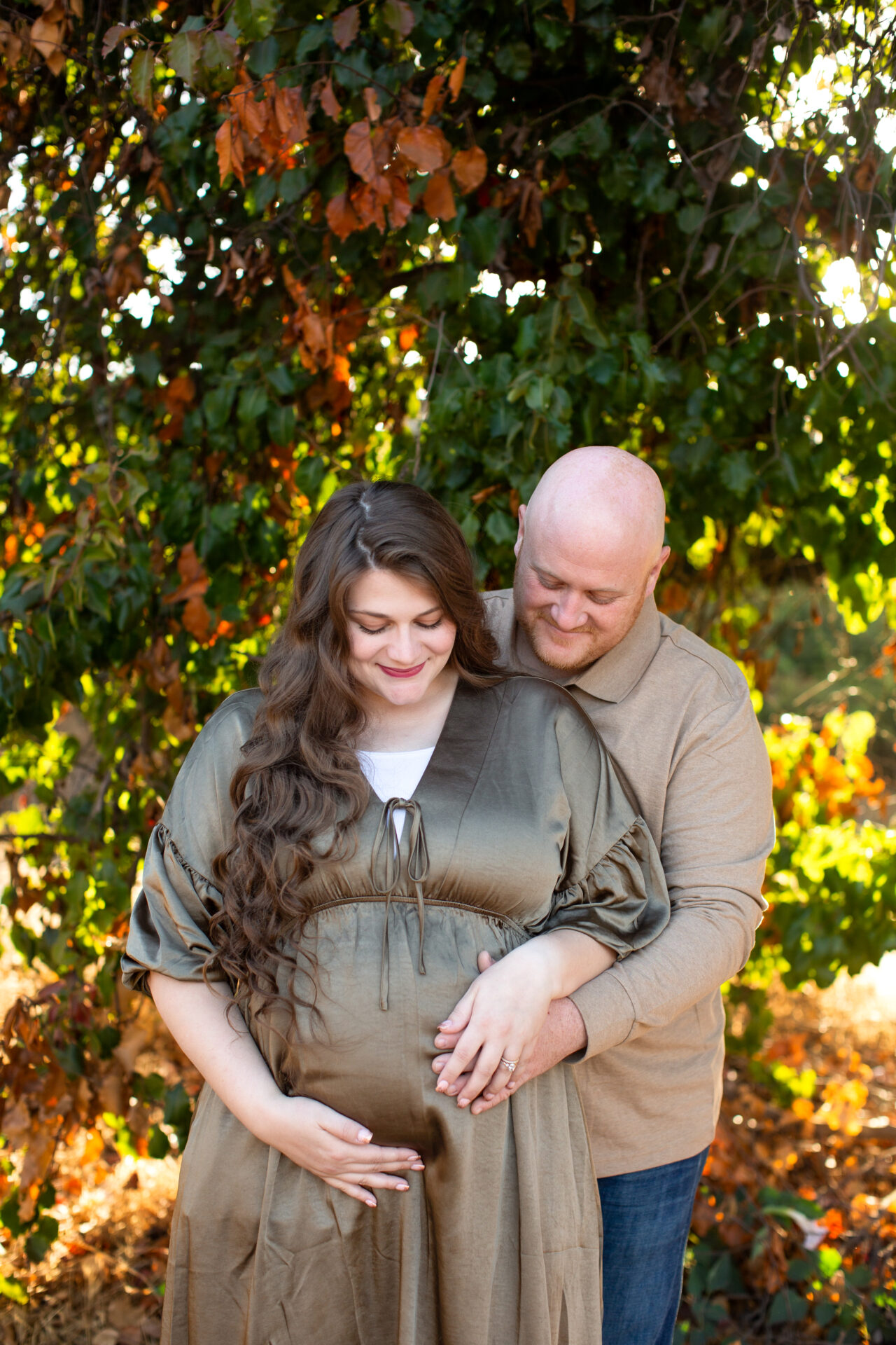 Golden hour maternity photography session near Granite Bay California