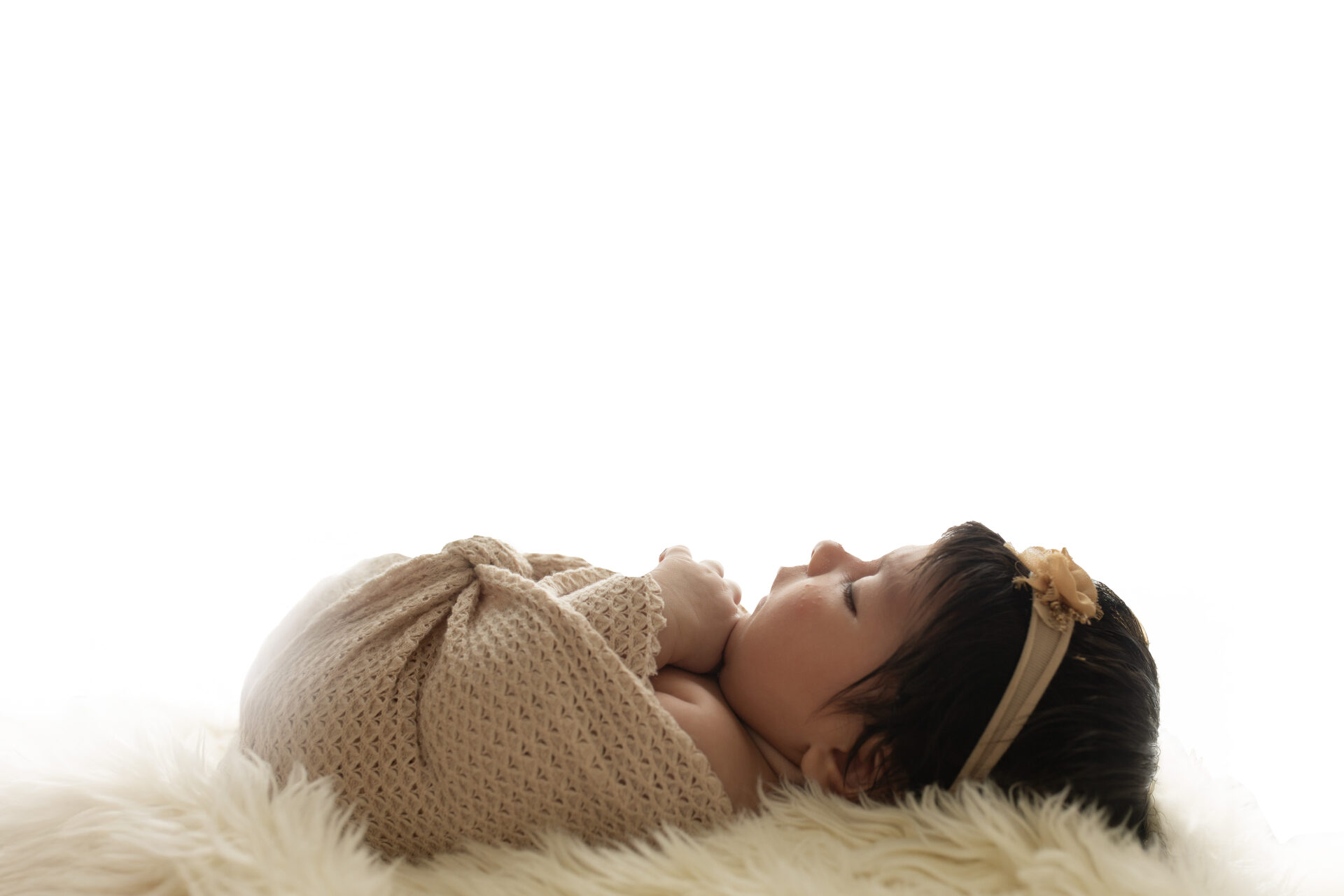 newborn photography manteca ca studio neutral tones